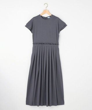組曲 【先行予約】サマージャージーフィットアンドフレア ワンピース グレー系