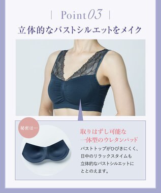 Wing ノンワイヤーブラ　【ナイトアップブラルーム】　寝るとき用ブラ　バストの脇流れを防ぐ　パッド有り　ウイング／ワコール　KB3510 コン