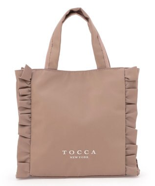 TOCCA 【美人百花掲載】【一部カラー撥水】TRIM WAVES MINITOTE ミニトートバッグ べージュ系