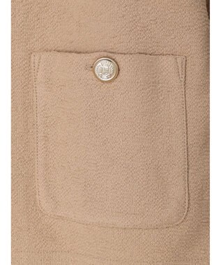 earth music&ecology 金釦スラブカーディガン Beige