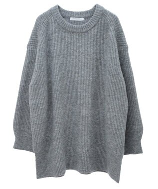 Green Parks ｆｕｗａっと　畦チュニック Gray Mixture