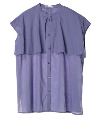 CRAFT STANDARD BOUTIQUE インド綿フリルブラウス Lavender