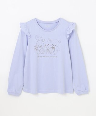 ANY KIDS 【WEB限定】7daysプリントTシャツ サックスブルー×アニマル