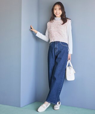 ANY SIS 【洗える】シアーリブ インナー ライトグレー