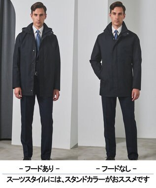 GOTAIRIKU 【仕事で着用可】ラスタードビー フーデッドブルゾン_地柄(24/25年モデル) ネイビー×チェック地柄(24年新色)