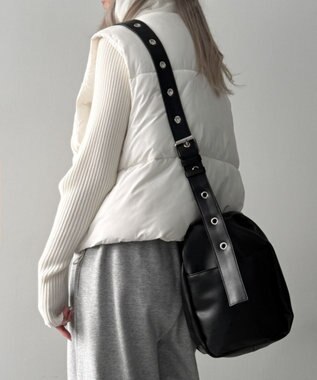 WEGO ハトメベルトBIGショルダー ブラック