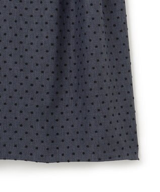 TOCCA 【洗える】NIGHT CURTAIN ドレス グレー×ドット柄