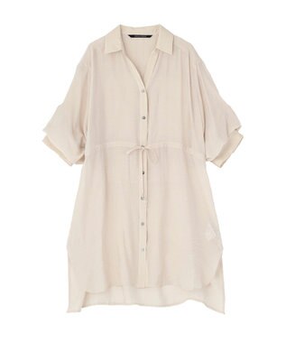 YECCA VECCA シアー2way袖バルーンチュニック Light Beige