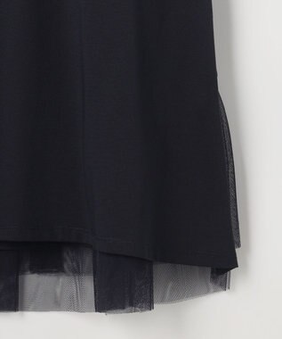 組曲 【先行予約】GIZAコットンチュールコンビ カットソー ネイビー系