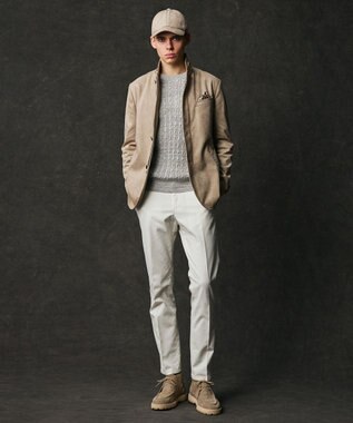 JOSEPH ABBOUD 【キングサイズ・家で洗える/ストレッチ/スウェードタッチ】ウォッシャブルスウェードジャケット ベージュ系