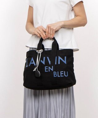 LANVIN en Bleu ジャーナル 2wayトートバッグ ブラック