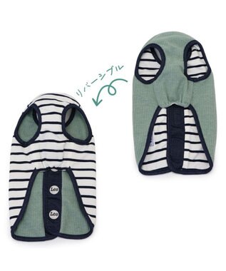 PET PARADISE Lee リバーシブルベスト 小型犬 グリーン