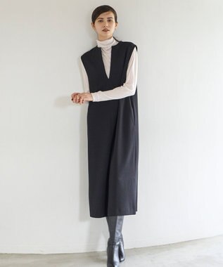 UNFILO ウールレーヨン タートル アイスグレー