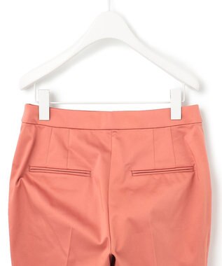 ICB 【洗える】T/Cストレッチサテン スティックパンツ サーモン系