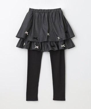 ANY KIDS デニム ニット スカッツ ブラックデニム