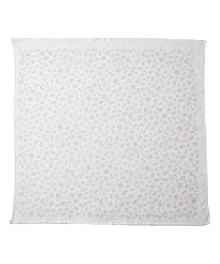 MIKI HOUSE HOT BISCUITS ガーゼバスタオル＆ラトルギフトセット【BOX付き】 白×ピンク