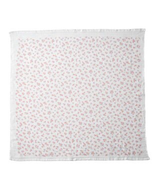 MIKI HOUSE HOT BISCUITS ガーゼバスタオル＆ラトルギフトセット【BOX付き】 白×ピンク