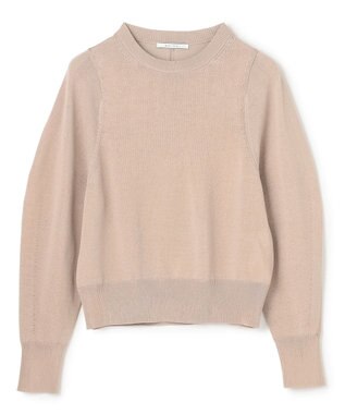 BEIGE， ARSENOPY / コットンドライタッチクルーネックニット Taupe