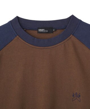 CRAFT STANDARD BOUTIQUE ワンポイント刺繍ラグランロンＴ Brown
