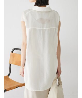 Green Parks ショルダースリット２ＷＡＹシャツ Off White