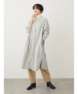 AMERICAN HOLIC バンドカラーシャツワンピース Green