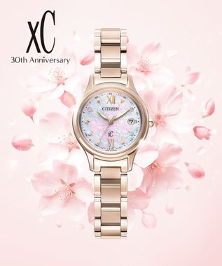 CITIZEN 【xC 30周年アニバーサリーモデル】「桜のフラワーボックス」をテーマにした光発電エコ・ドライブ電波時計 限定ウオッチ ES9498-77N