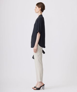 ICB 【洗える】ライトダブルクロス ドロストパンツ トープ系