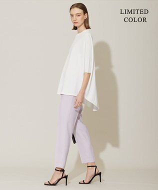 ICB L 【新色追加・接触冷感・UVケア・速乾・洗える】FluidBackSatin ドロストパンツ パールグレー系［WEB限定］