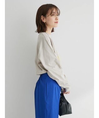 Green Parks オーバーサイズロゴチュニック Light Gray