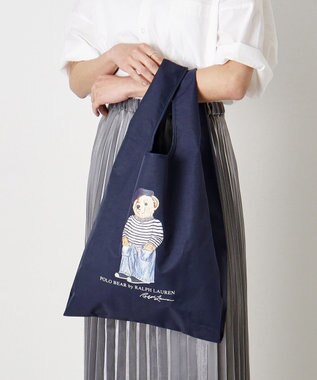 MOONBAT 【2WAY/撥水】POLO RALPH LAUREN フレンチベア ベルト付きレインバッグ ネイビーブルー