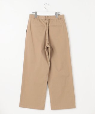 J.PRESS LADIES 【洗える】20チノストレッチ ワイドパンツ ベージュ系