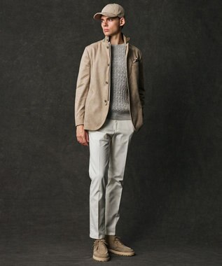 JOSEPH ABBOUD 【キングサイズ・家で洗える/ストレッチ/スウェードタッチ】ウォッシャブルスウェードジャケット ベージュ系