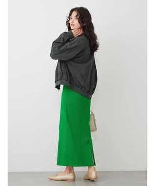 AMERICAN HOLIC 撥水加工ギャザーブルゾン Charcoal Gray