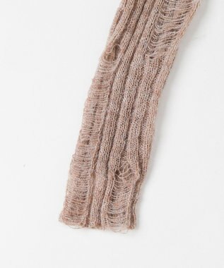 WEGO ダメージショートニット ベージュ