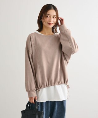 Green Parks なめらかタッチスウェード調ドロストプルオーハ