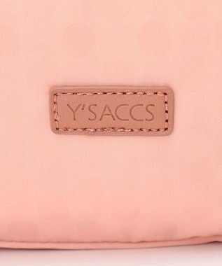 Y'SACCS ポーチ付きドットジャカードトート ピンクベージュ