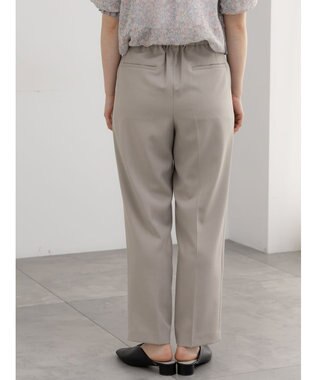 Te chichi フロントZIPリネンライクテーパードパンツ(セットアップ可) Ｓグレー