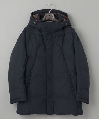 GOTAIRIKU 【仕事で着用可】MINOTECH メランジラミネート ダウンコート(23年モデル) ネイビー系