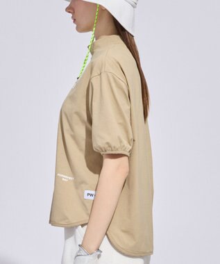 PW CIRCULUS 【WOMEN】パフスリーブモックT  2026年モデル ゴルフウェア レディース ベージュ系