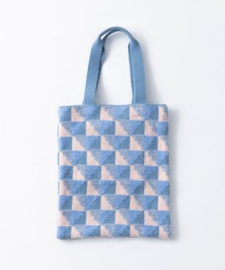 TRICOTE シャギーブロックトート 32BLUE