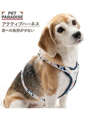 PET PARADISE リサとガスパール アクティブハーネス 《三角柄》 ＳＭ 中型犬