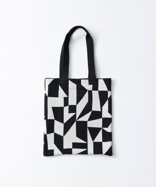 TRICOTE ランダムブロックトートバッグ【軽くて丈夫・A4対応】 99BLACK