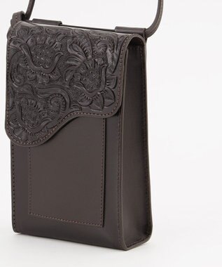 GRACE CONTINENTAL Flap mini Bag ダークブラウン