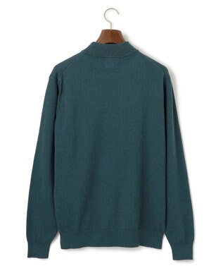 J.PRESS MEN 動きやすさにこだわった立体設計【洗える】コットンカシミヤモックネック ニット グリーン系