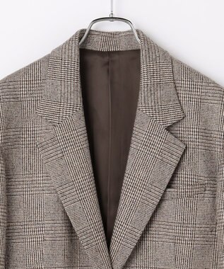 #Newans 【高山都さんコラボ】オーバーサイズテーラードジャケット ベージュチェック