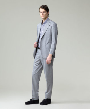 J.PRESS MEN プールに浮いているような快適な着心地【ストレッチ / 洗える / 吸水速乾/ 接触冷感】【J.PRESS-POOL WOOL】ジャージーセットアップ スラックス ライトグレー系