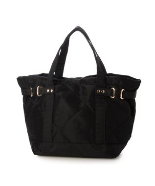 UNBILLION カシュカシュ cachecache / ヒネリ金具2wayナイロンキルティングトートM ブラック