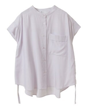 CRAFT STANDARD BOUTIQUE バンドカラーサイドドロストシャツ Light Purple