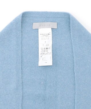 UNFILO 【WEB/一部店舗限定】ふわふわニット 三角ストール サックス