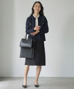 J.PRESS LADIES 【WEB限定】リバーシブルパール イヤリング ゴールド系